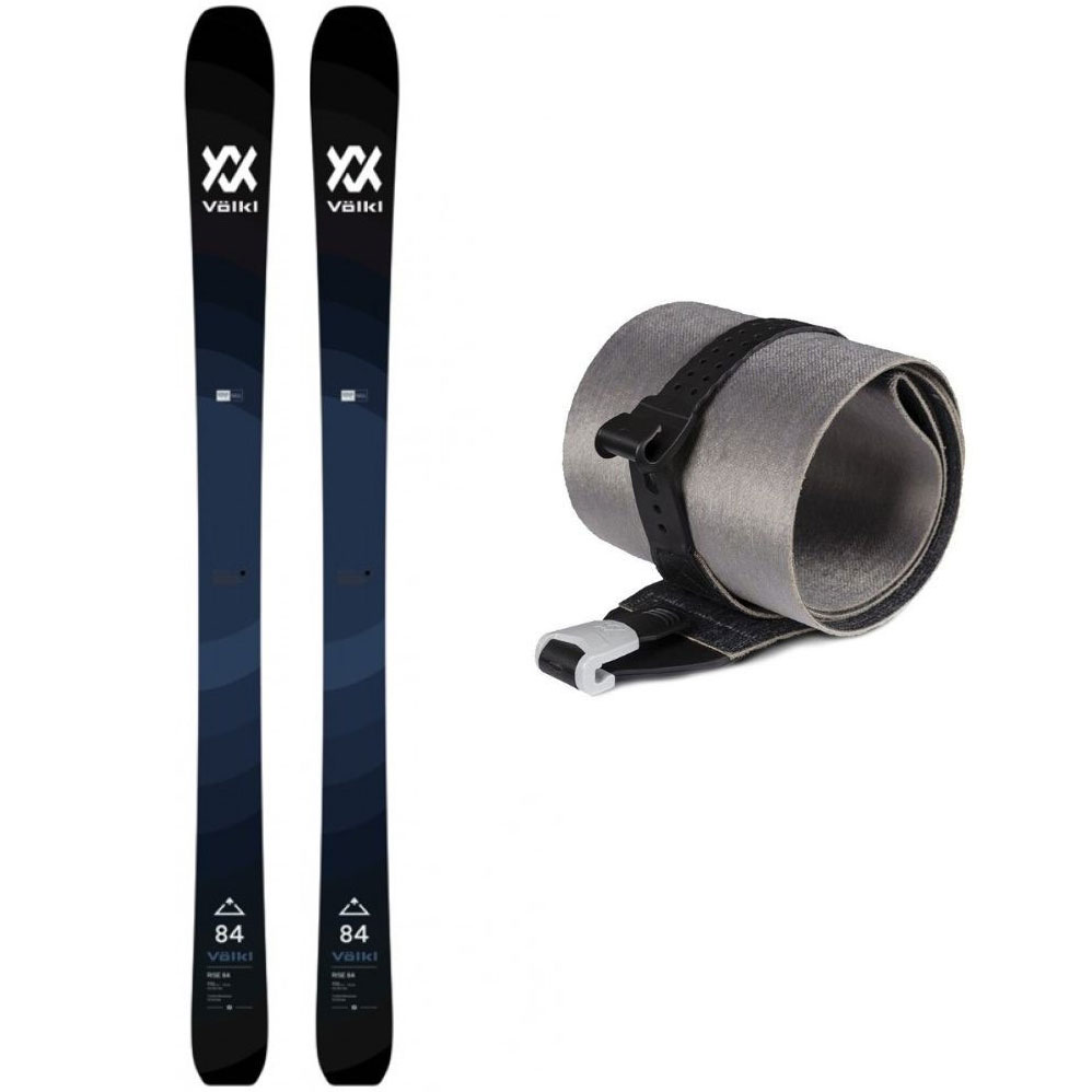 skialpové lyže VÖLKL Rise 84 black/blue 154cm + pásy